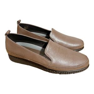 SAYDO Brown Slide On Loafers